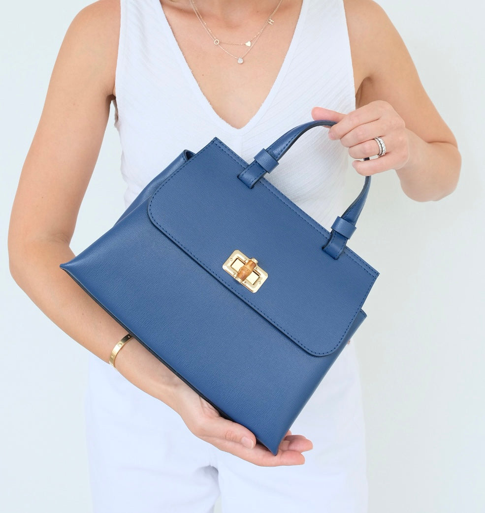 The Perla Bag - Navy Blue